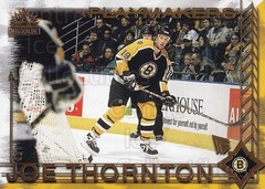2001-02 Pacific Adrenaline Playmakers Joe Thornton #1 Boston Bruins